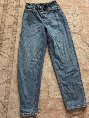 wild fable High-Rise Blue Denim Mom Jeans